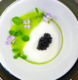 Turnip vichyssoise with caviar and watercress