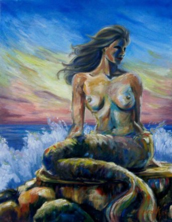 Mermaid On The Rocks