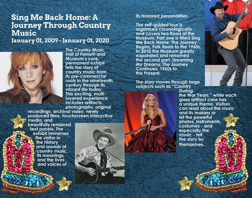 Country Music Hall of Fame Brochure Inside Spread