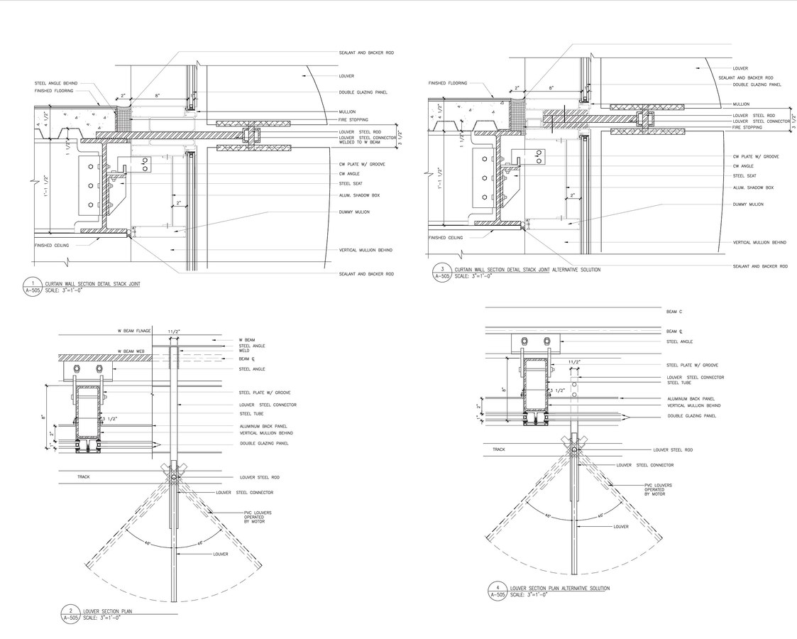 Curtain Wall Section and Elevation RYAN CRAMER