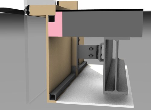 Rhino Model - Typical Floor Mullion Attachment Detail