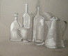 Kitchen Supplies using pencil and white charcoal
