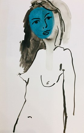 Blue Mask Nude