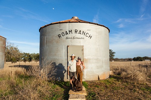 Taylor Collins and Katie Forrest at Roam Ranch in Fredericksburg, Texas, 2019