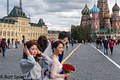 Moscow, Chinese wedding on Red Square