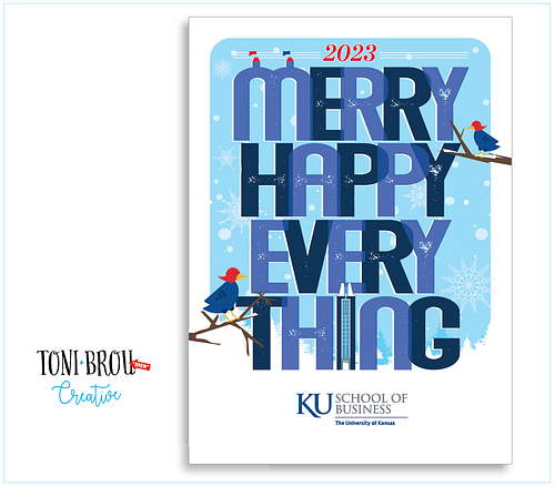 Holiday greeting vector illustration for print and digital