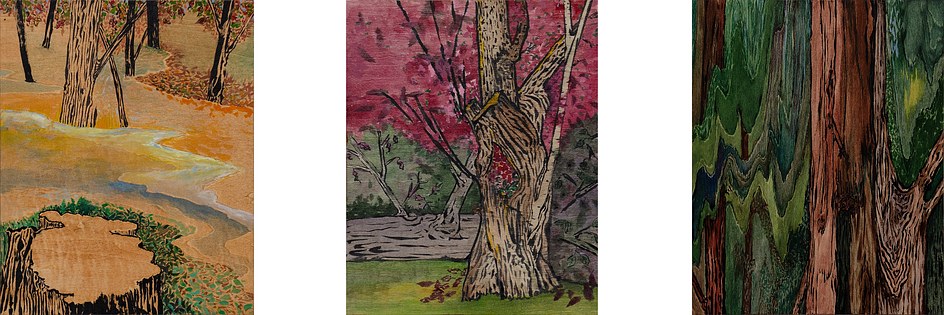 Small Paintings on Wood, group 1