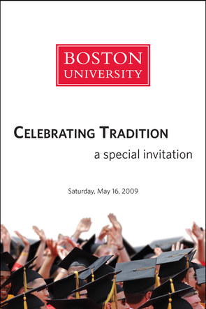 Boston University Event invitation