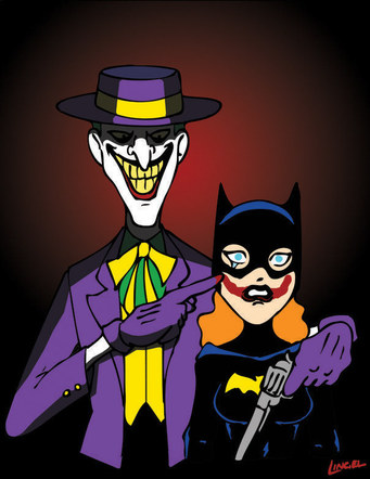 Joker and Batgirl Animated