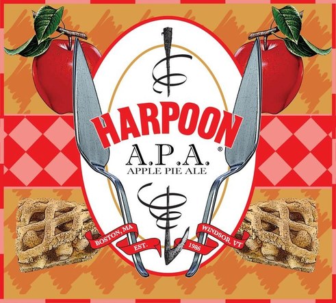 Harpoon Apple Pie Ale Beer Lable
