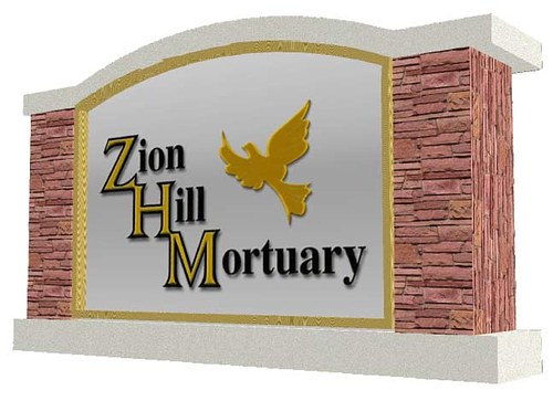 Text - logo monument signage