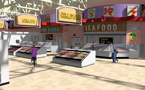 Seafood counter theme
