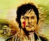Colored pencil of Daryl from Walking Dead