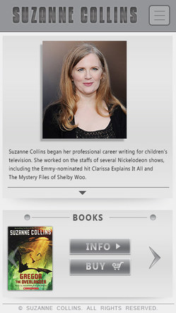 Suzanne Collins website redesign