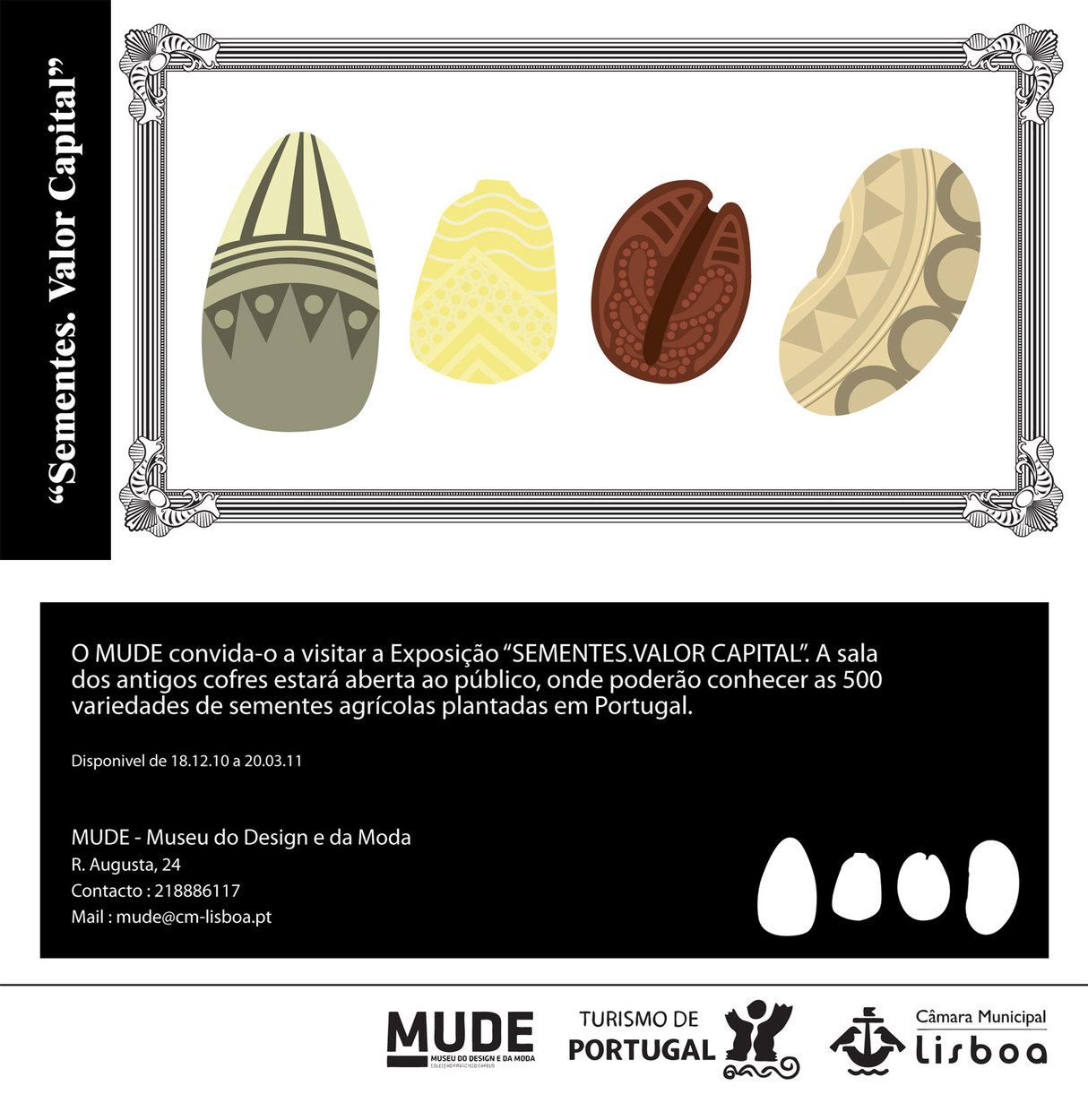 Exhibit Invitation at MUDE (front and back)