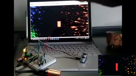 Virtual theremin in Unity controlled by an ultrasonic snsor with Arduino via Bluetooth using the HC - 05 Module