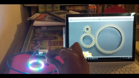 Controlling Virtual Gears with Leap Motion