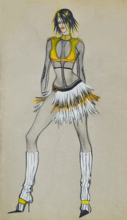 Dancer's costume for Adjara nightclub 