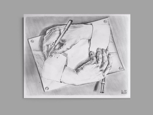 M.C. Escher - Drawing Hands - Copy