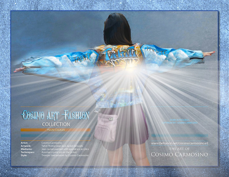 TITLE: Promotional Flyer of "Tahiti Dreams" haute couture jacket