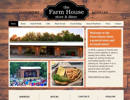 The Farm House Website