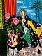 Woman with King Proteas (after Henri Matisse)