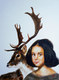 A Girl with a Deer (after Diego ValazQuez)