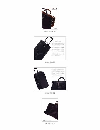 Printed Catalog; Client: Coach Luggage