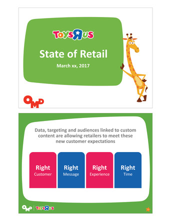 Presentation Design; Clients: OMD for Toys "R" Us, Babies"R"Us