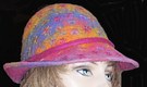 multi coloured pure wool embroidered hat