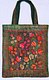 Raised' red floral, stitched bag