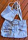 2 denim bags  recycled jeans.