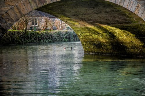River Under a Bridge