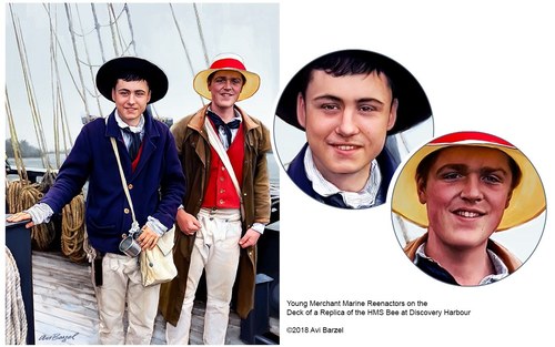 SAILOR BOYS ON THE "HMS BEE"