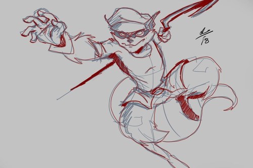 Sly Cooper Action Pose