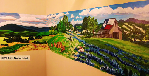 Countryside Mural by S. Nolloth Art