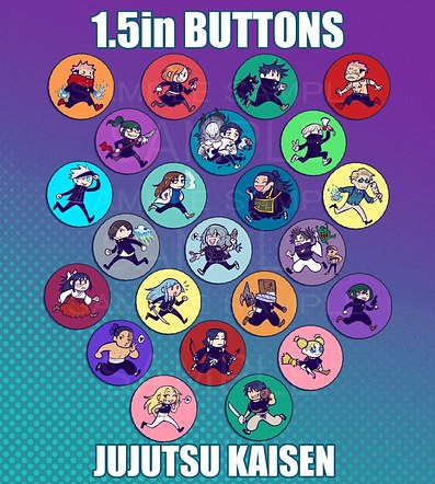 Jujutsu Kaisen Button set