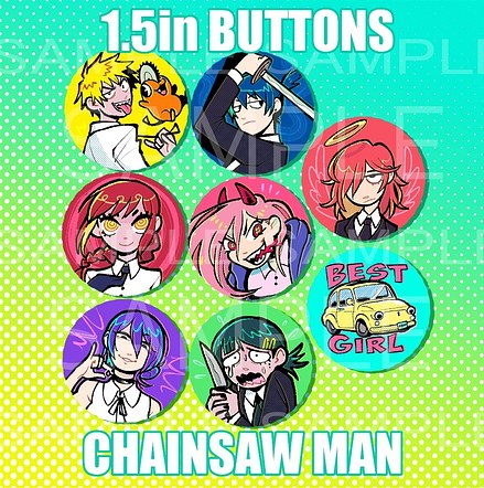 Chainsaw Man Button set