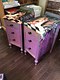 ​John William Waterhouse purple bedside tables.