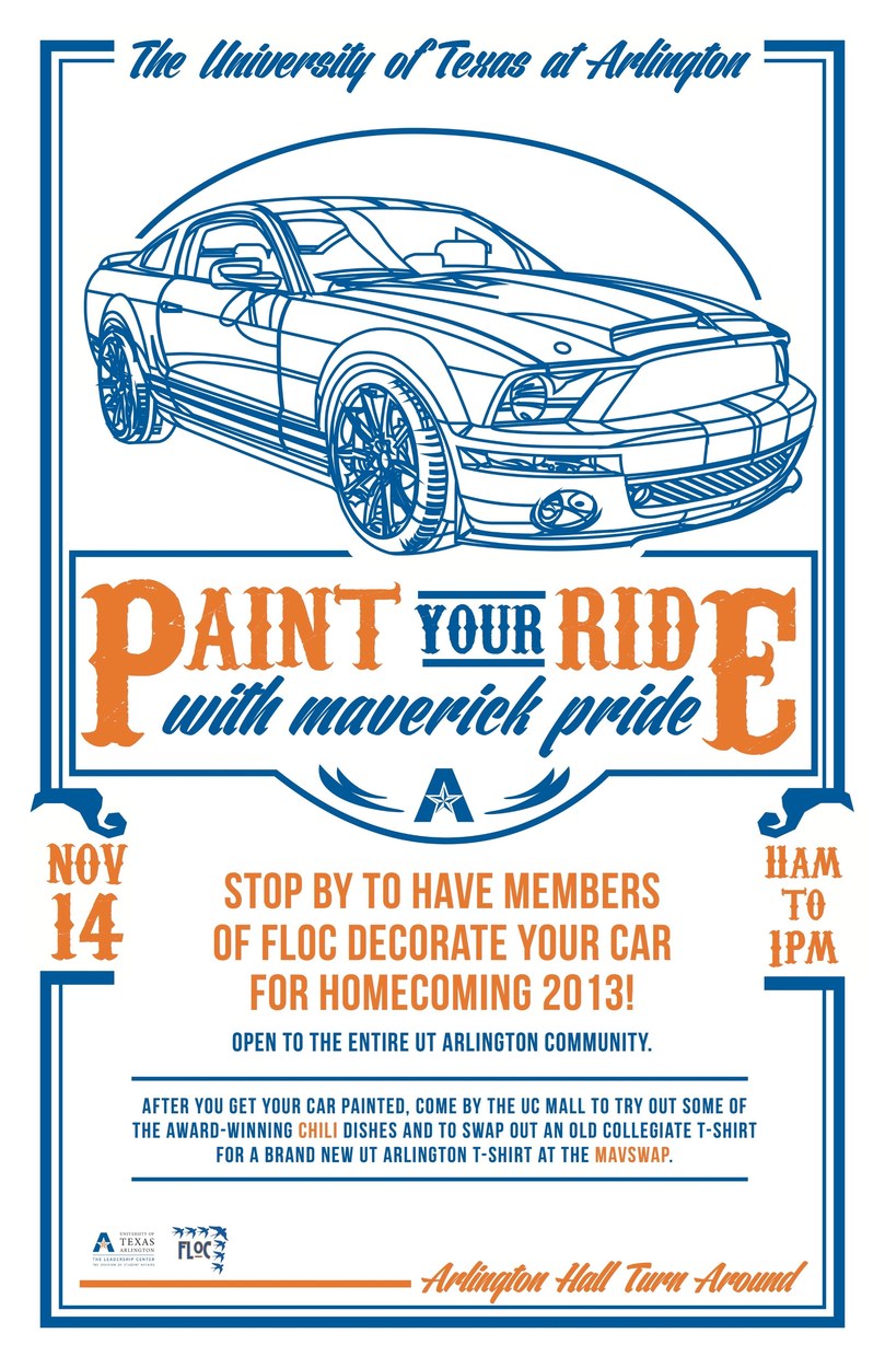 Homecoming Paint Your Ride Flyer