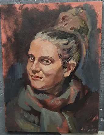Single session Portrait. study first of two.