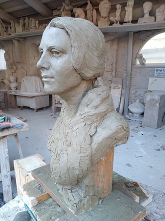Life size bust of Clara