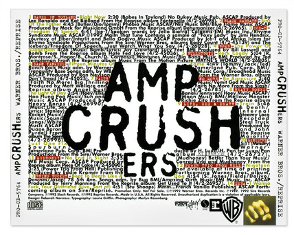 AmpCrushers | CD Inlay Card (typography only)