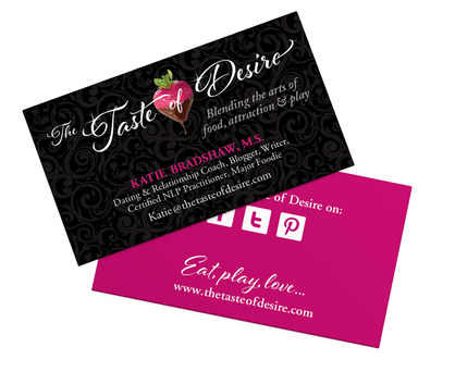 The Taste of Desire | Business Card