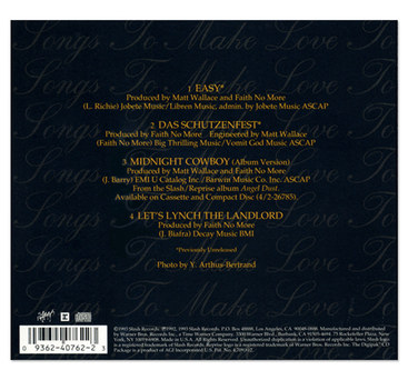 Faith No More | Songs To Make Love To CD Maxi-Single Back