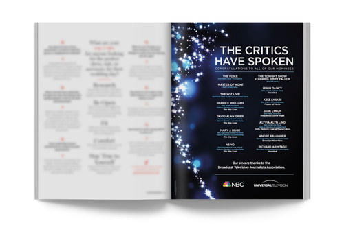 NBC Critic's Choice Awards | Trade Ad