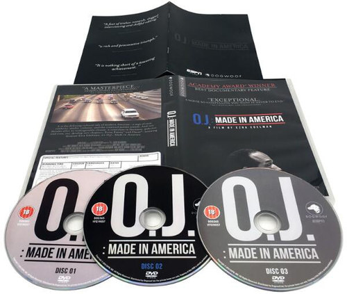 O.J.: Made in America | DVD Set Disc Design