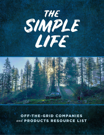 The Simple Life Off-Grid Resource List | Website Handout Cover