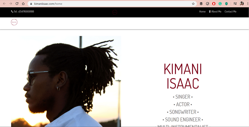 Kimani Isaac Website