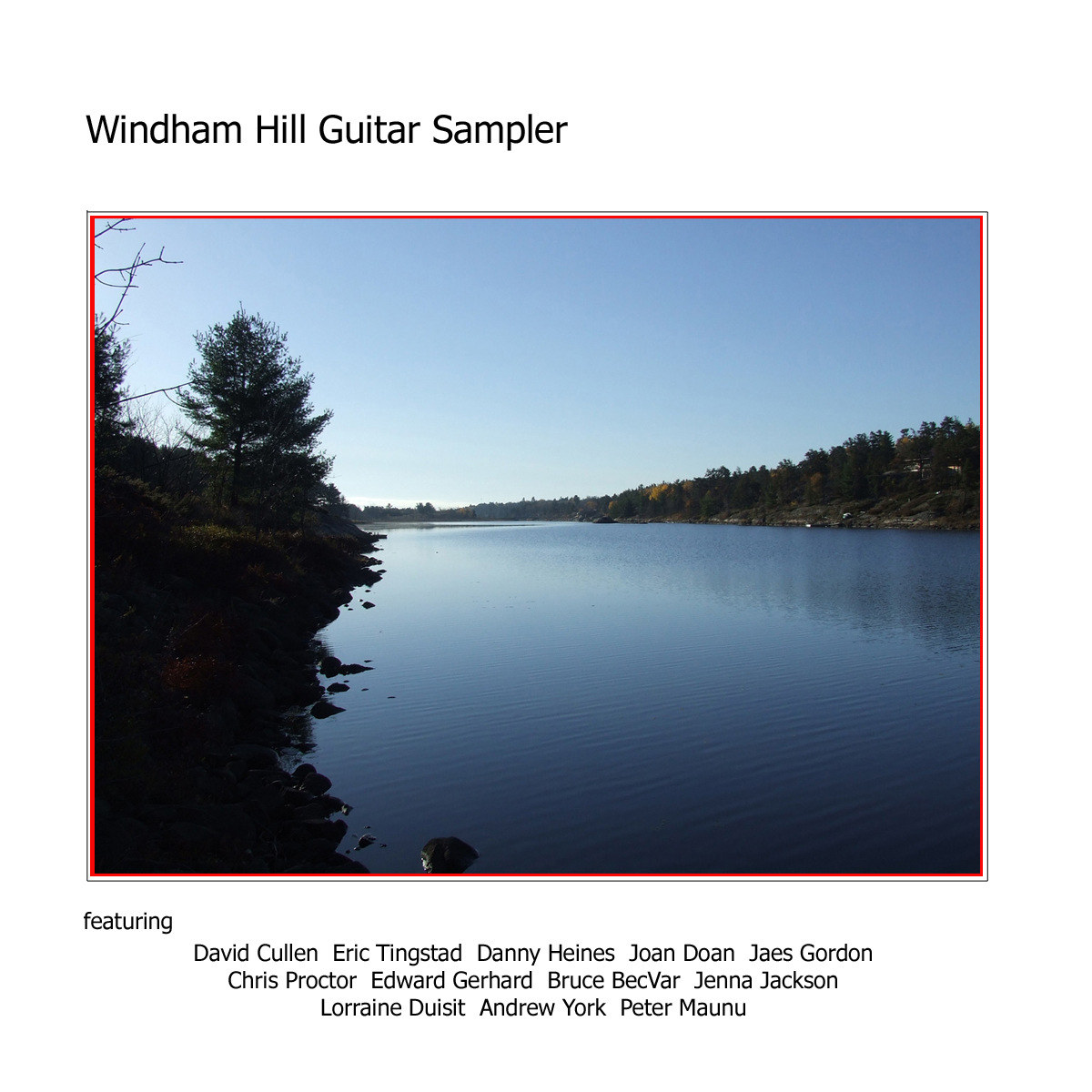 CD cover mock-up  Windham Hill Guitar Sampler